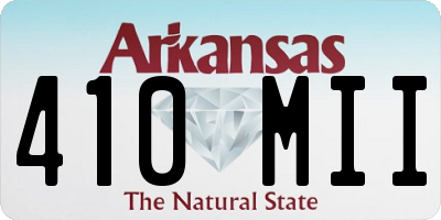 AR license plate 410MII