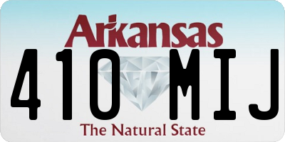 AR license plate 410MIJ