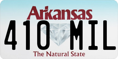 AR license plate 410MIL