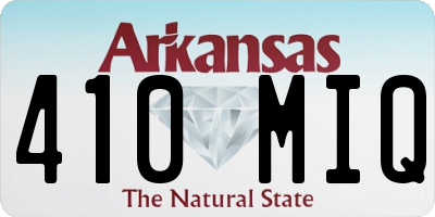 AR license plate 410MIQ