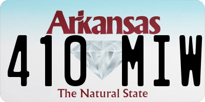 AR license plate 410MIW
