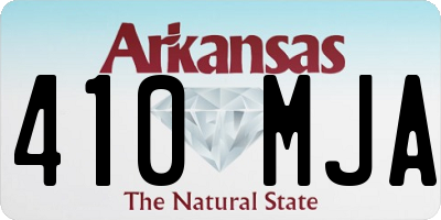 AR license plate 410MJA