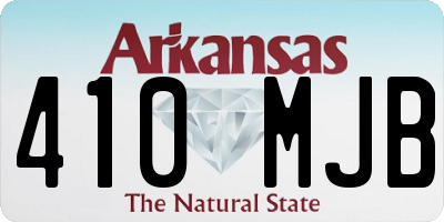 AR license plate 410MJB