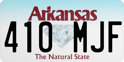 AR license plate 410MJF