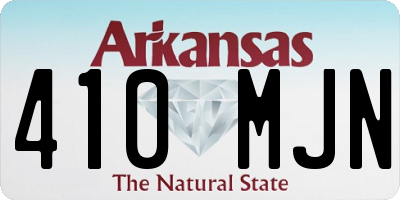 AR license plate 410MJN