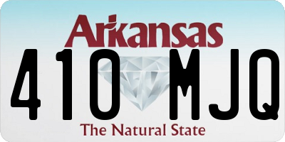 AR license plate 410MJQ