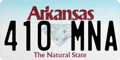 AR license plate 410MNA