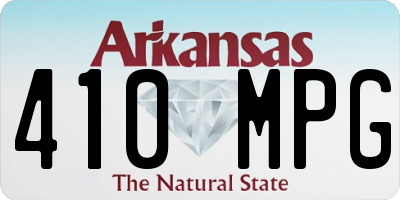 AR license plate 410MPG