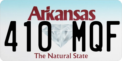 AR license plate 410MQF