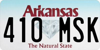 AR license plate 410MSK