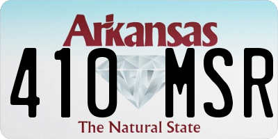 AR license plate 410MSR