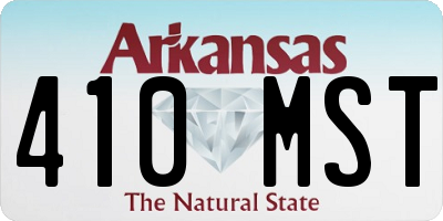 AR license plate 410MST