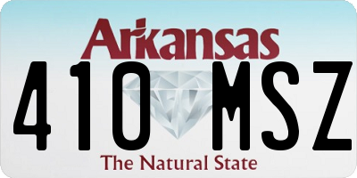 AR license plate 410MSZ
