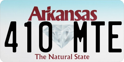 AR license plate 410MTE