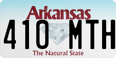 AR license plate 410MTH