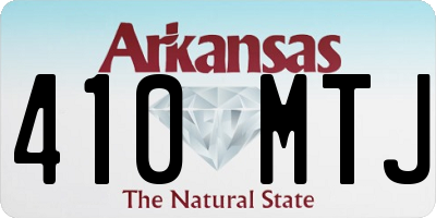 AR license plate 410MTJ