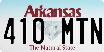 AR license plate 410MTN