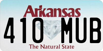 AR license plate 410MUB