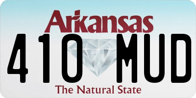 AR license plate 410MUD