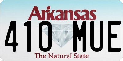 AR license plate 410MUE