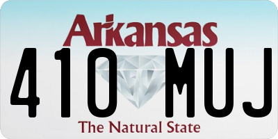 AR license plate 410MUJ
