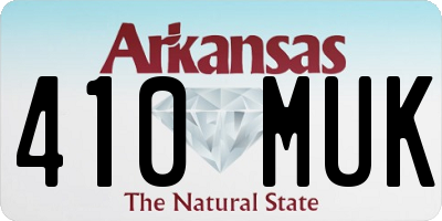 AR license plate 410MUK