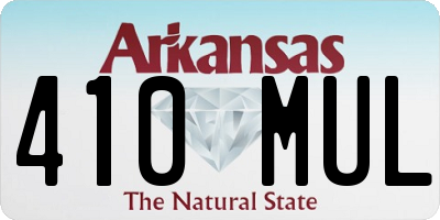 AR license plate 410MUL