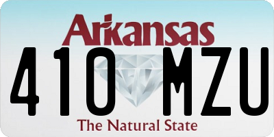 AR license plate 410MZU