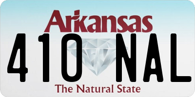 AR license plate 410NAL