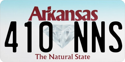 AR license plate 410NNS