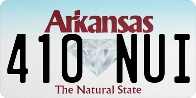 AR license plate 410NUI