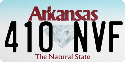 AR license plate 410NVF
