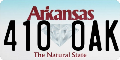 AR license plate 410OAK