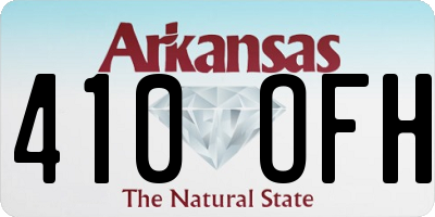 AR license plate 410OFH
