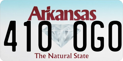 AR license plate 410OGO