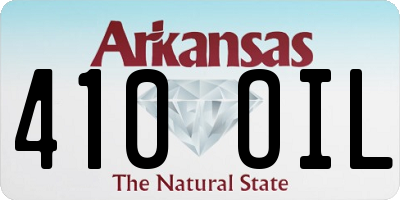 AR license plate 410OIL