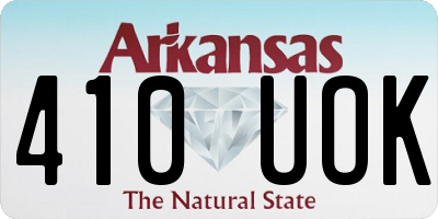 AR license plate 410UOK
