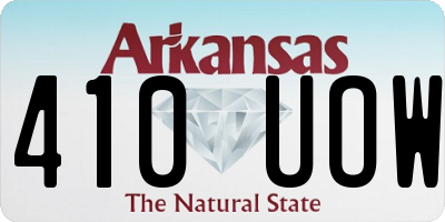 AR license plate 410UOW