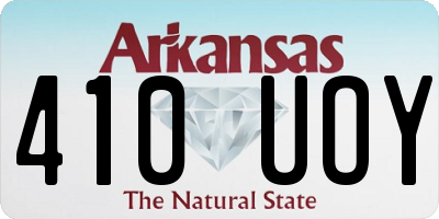 AR license plate 410UOY