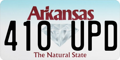 AR license plate 410UPD