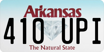 AR license plate 410UPI