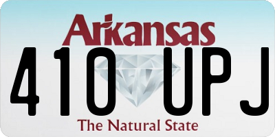 AR license plate 410UPJ