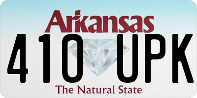 AR license plate 410UPK