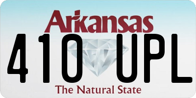 AR license plate 410UPL