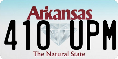 AR license plate 410UPM