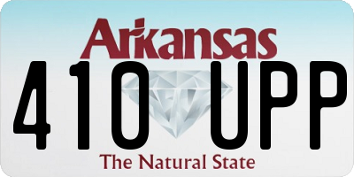 AR license plate 410UPP