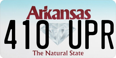 AR license plate 410UPR