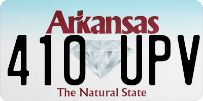 AR license plate 410UPV