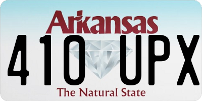 AR license plate 410UPX