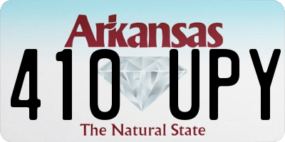 AR license plate 410UPY